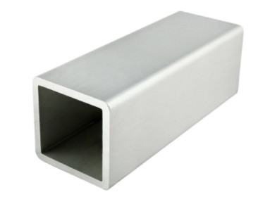7050 0.5mm Aluminium Square Tube , Aluminium Rectangular Tube For Industry Vehicles